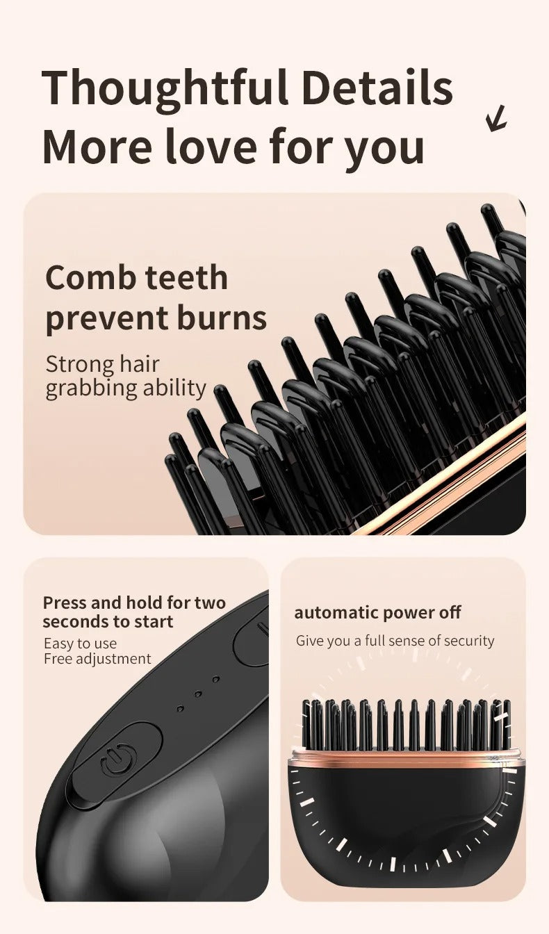 LumiBrush™ – Premium Cordless Hair Styling Brush